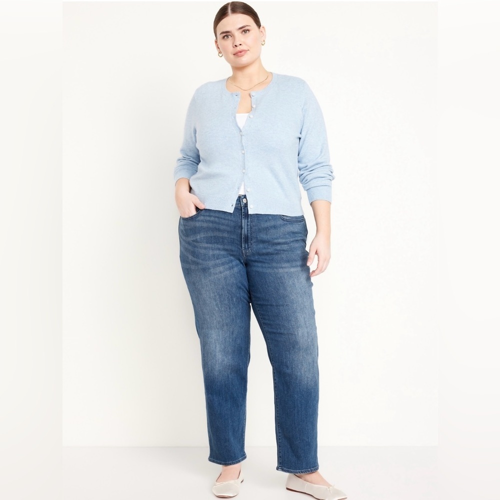 NWT Old Navy High Rise Wow Loose Jean, Sz 16 Tall , Medium Wash Jeans - Picture 6 of 12
